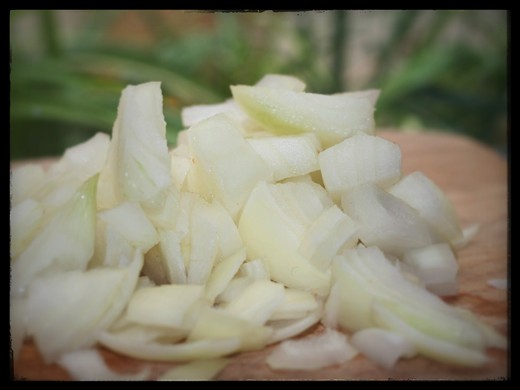 Chop the onions