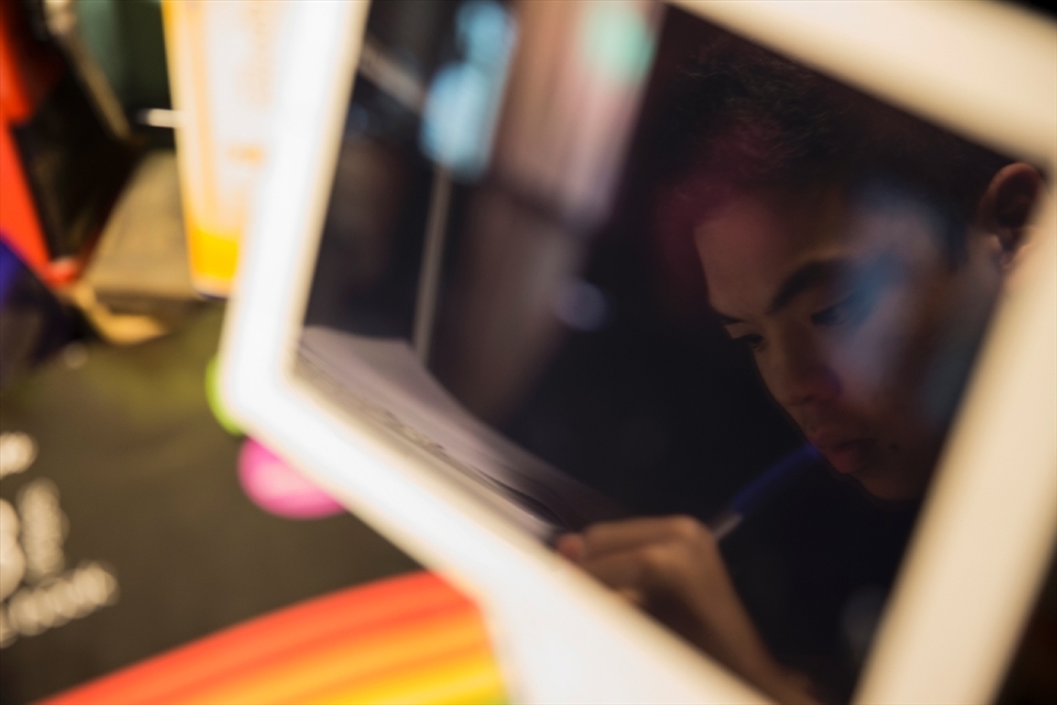An ongoing problem with the Year 12 HSC curriculum is that it encourages students like my brother to 'rote' learn, memorising essays and responses to typical questions in exams. Here, my brother is writing out an essay he is trying to memorise.