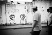 Locals in Huanchaco walking by a gruesome yet artsy graffiti.: by simoncauviergoupil, Views[496]