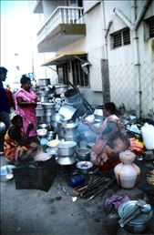 As they start cooking, the smell of the street food escapes into the air: by simorinp, Views[294]