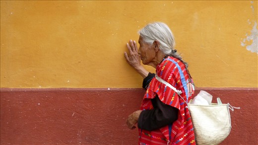 This Is My WonderWall, Amidst The Dirty City, She Walks By The Colourful Wall.