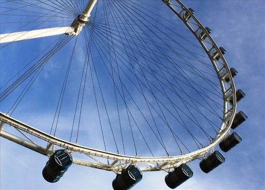 Look from different angle to see more. Singapore flyer from it's highest point allows to see not only the city, but even the nearest Indonesian and Malaysian islands