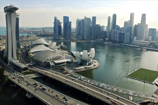 Life is a big circle. Take a look from above to see all the contrasts