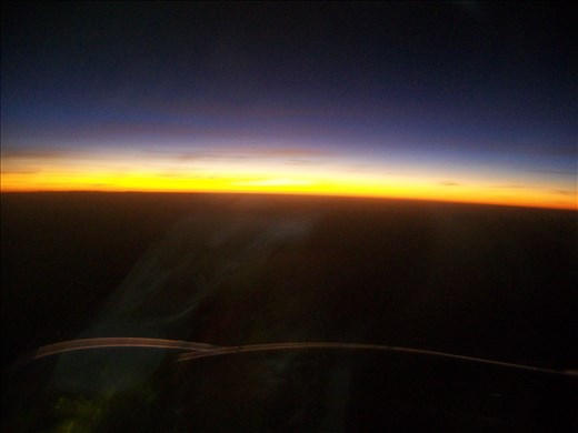 From the clouds we could see the beutiful sun come out.