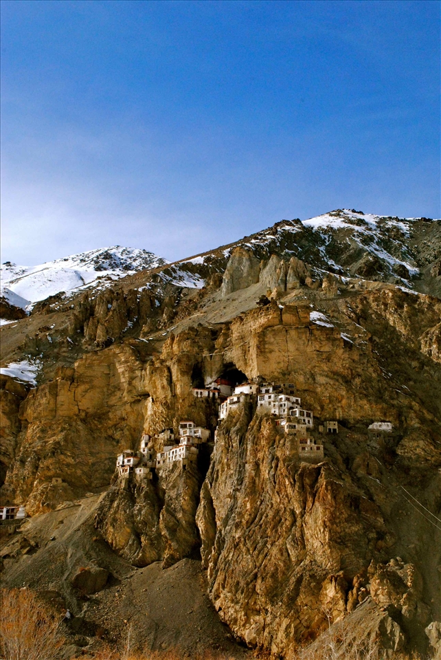 Phuktal monastery and the holy cave