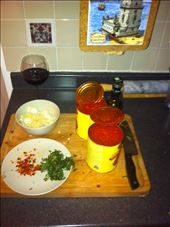 Chopped Ingredients for Sunday Gravy: by sizzlebytizzle, Views[180]