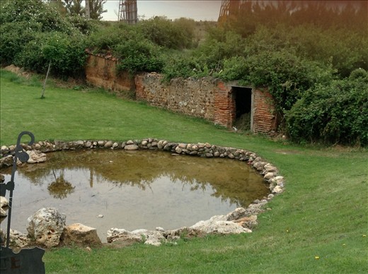 small houses built into the side of hills