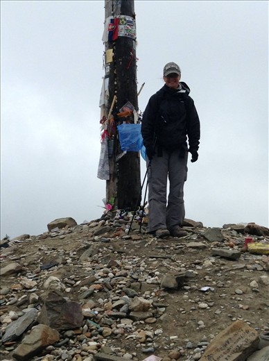 Cindy @ the Iron Cross place the pebble a token of love for our new home in Sun City West AZ.