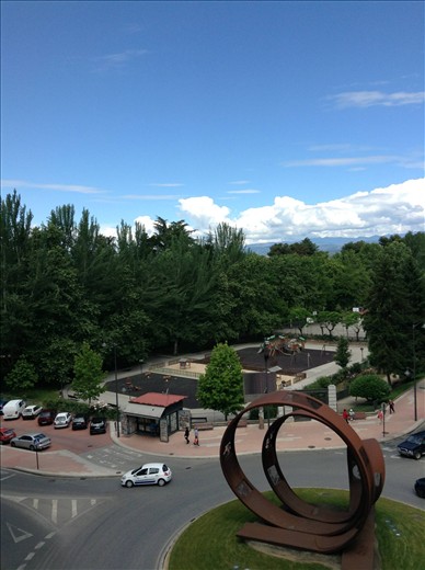 view from our hotel room