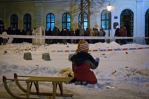 The end of the demonstration