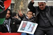 A son and his father protest in front of the Embassy in Westminster.: by smalone27, Views[272]