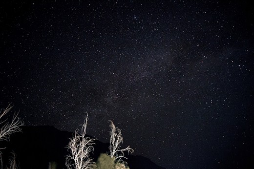 The outpost of Kargil, in Kashmir is situated at a zone where the soldiers from the adjoining country of Pakistan are at constant watch. It's like living life on the edge, under the watch of border military, and random gun shots and shelling is a daily routine. Look beyond this human frailty, and you witness the immense blanket of space right above your head, with the milky way just within your reach.