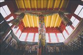 The inside of a buddhist temple in Leh, Ladakh at Kashmir shows the unified symmetry in the culture that presides among the populous of the state.: by smaran, Views[991]