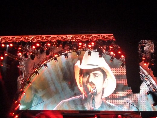 Brad Paisley with surprise guest appearing by Carrie Underwood