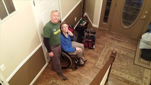 John and Denise ready to hit the road.