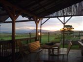 A wonderful dinner show at the Black Scabbard, Portugese Restaura t.  Sunset over the mountains with some lightening thrown in.: by smithtravel, Views[181]