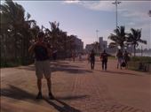 The beachfront promenade in Durban.  People, including us, at play.  : by smithtravel, Views[526]