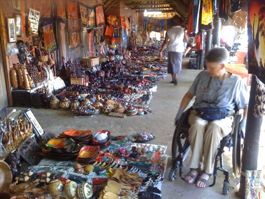 Doing some last minute shopping in St. Lucia.  Beautiful colors in wares made by the Zulu.
