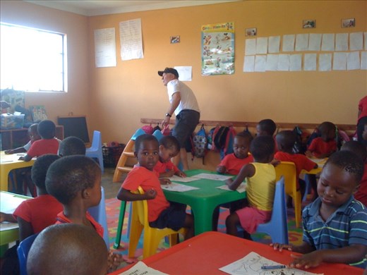 John does color play with the 4 year olds.  They loved his energy.