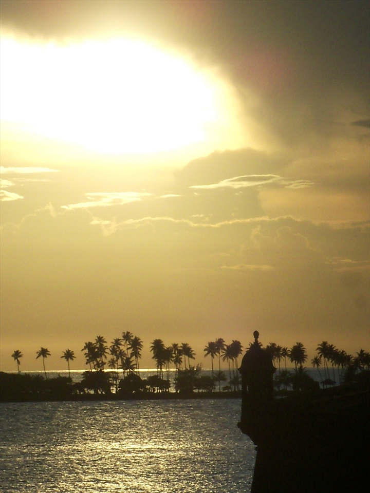 Classic sunset in Viejo San Juan. Seeing a sunset like this never gets old for me.