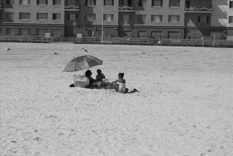 By shooting at a distance, I endeavored to capture the isolation and sadness that comes from being in a beautiful place, but knowing that you can’t stay and very soon the tide of life will pull you under for another year. 