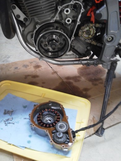 Replacing the stator coil pick-up