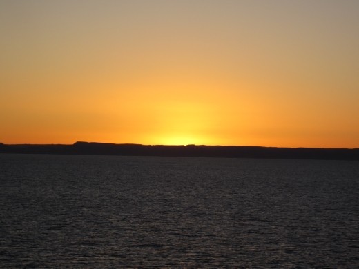 Sunset from the ferry