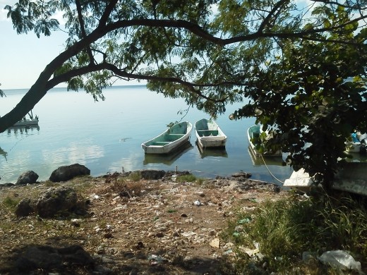My first view of the Gulf of Mexico - in route to Campeche.