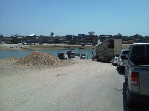 ferry on the way to lanquin