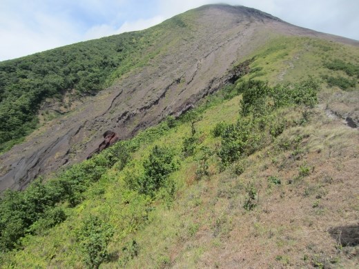 The sun came out on our way back down.