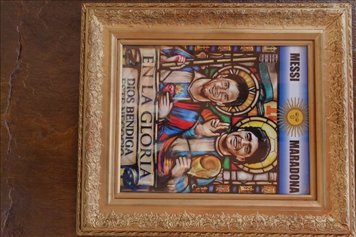 Eine argentinische Bar in Cartagena mit diesem Bild :)