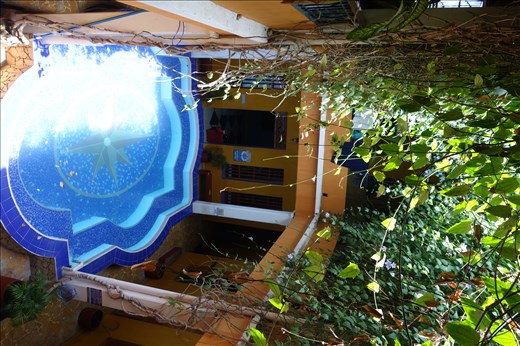 Mein Hostel in St. Marta: La Brisa Loca, der Innenhof!