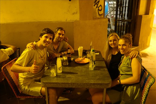 Achja, zufällig in Cartagena getroffen: Thibbes u Nico mit Sarah