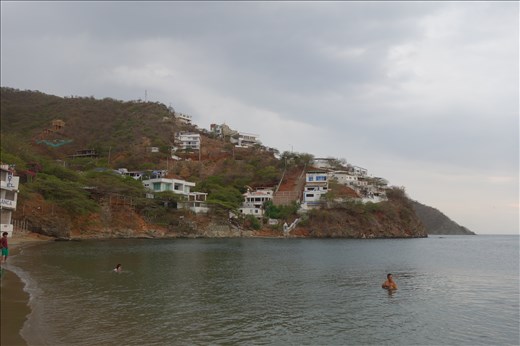 In Taganga, ein Vorort von St Marta, in der Nachbarbucht. Sehr viel angenehmer!