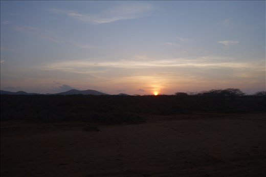 Sonnenaufgang und unterwegs im Jeep nach Punta Gallinas