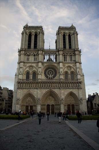 The sheer magnitude and mere presence of Notre Dame Cathedral induces thoughts about who we are and our own significance.  Each person leaves this site with their own personal message.