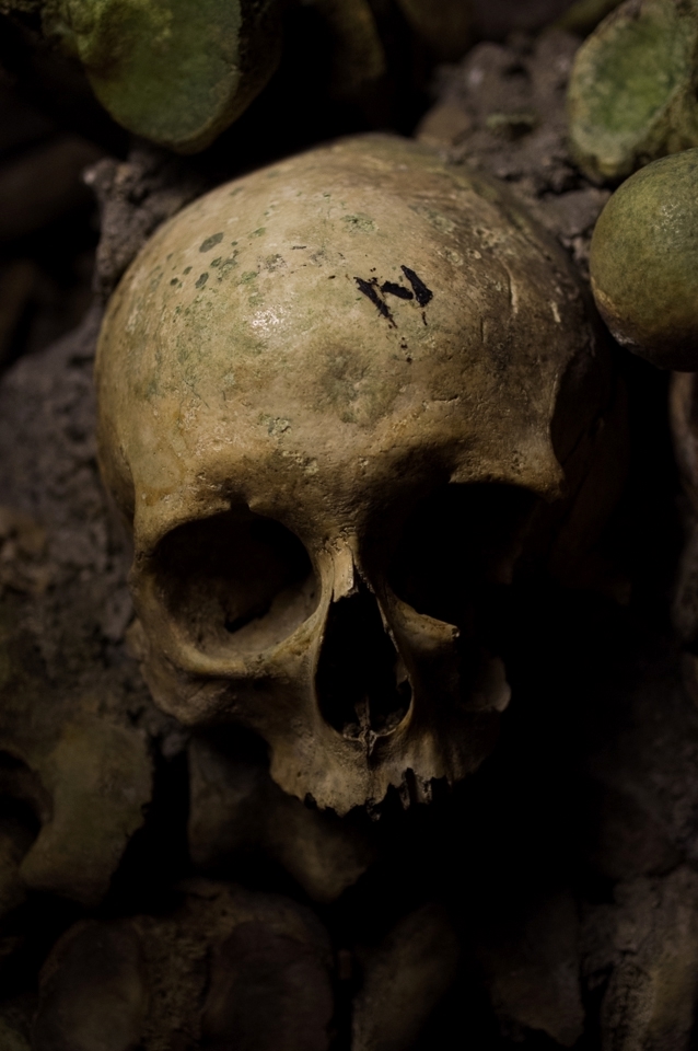 Down in the depths of the catacombs, one part cemetery and one part tourist attraction, we come face to face with the past and are reminded that our time is brief.