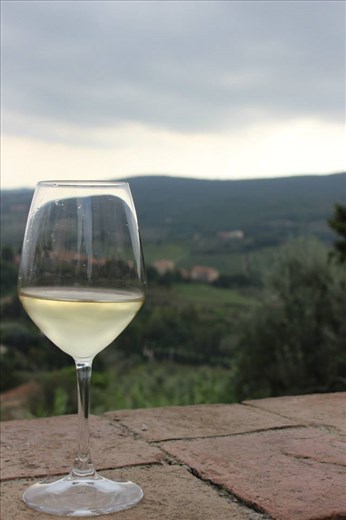 San Giminiano- a little wine never kill nobody, Vernaccia wine.