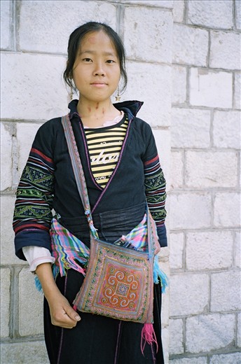 portrait of a sapa girl