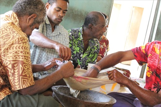 The Kava ceremony is central in Fijian custom and allows the people to come together as one when they share in the centuries old custom. The offering is central to any social & formal function as it officially opens and close dialogue. Served in a coconut bowl, I sip away, unique taste I must say !