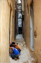 Out of waste, those two boys created joy in the alleys of Medina. I did get lost in the alleys and sometimes I got scared, when it became dark and quiet, but when I came across those children, I felt very peaceful inside of me. It calmed me down and watching them playing, without a clue of the rules, gave me a great impression of the Lifestyle the families living there. So many different looking Doors, windows, walls and hundreds of different smells, seem to make a fairy tale happen. Each alley seemed to tell a unique story.: by sonschas, Views[344]