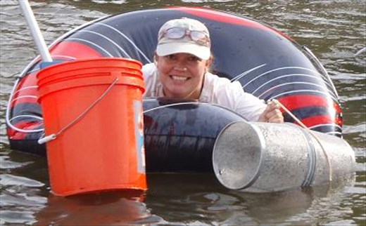 Yes, scientists use inner tubes for research - Chesapeake Bay