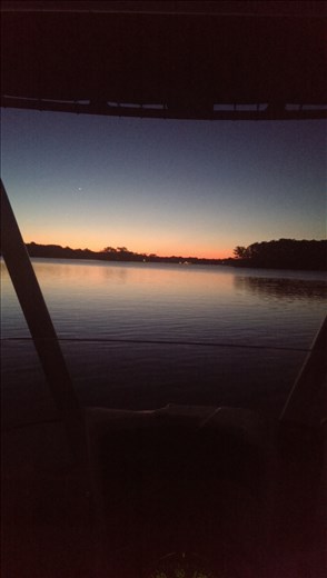 My office last summer (dawn) - Chesapeake Bay