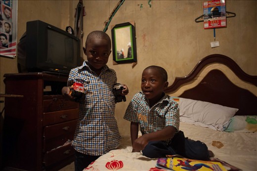 Yhuliam and his twim brother. When he was born the doctors believed he was dead.