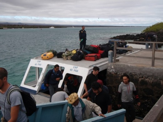 Bus back to the airport, leaving Galapagos