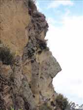 Inca face in the rock at Ingapirca: by southamerica, Views[505]