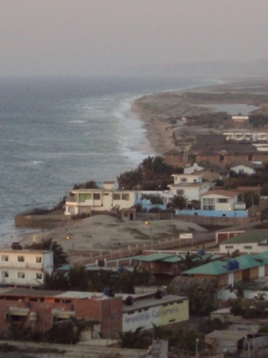 Mancora, Peru. View from lighthouse