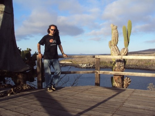 Viewing platform at Cerro Tijeretas, San Cristobal.