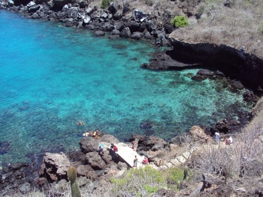 Swimming spot at Cerro Tijeretas. San Cristobal Island