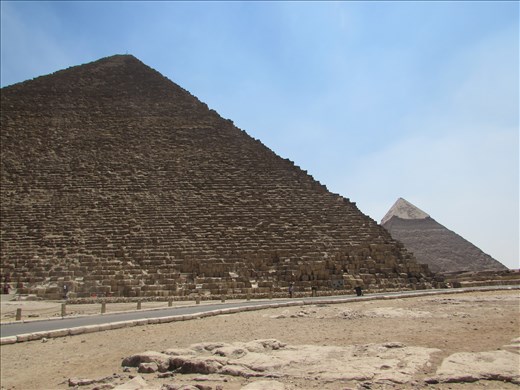 The Pyramids of Giza. 